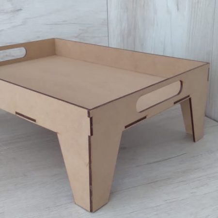 Bandeja con patas 3mm 25x35x12 alto