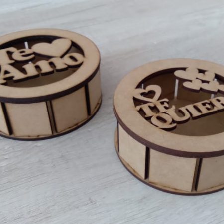 caja redonda 12cm tapa calada