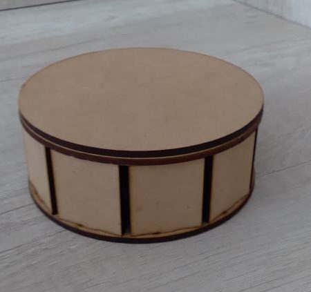 caja redonda 12cm tapa lisa