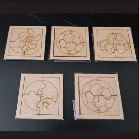 Rompecabeza dibujado 12x12cm 4 piezas