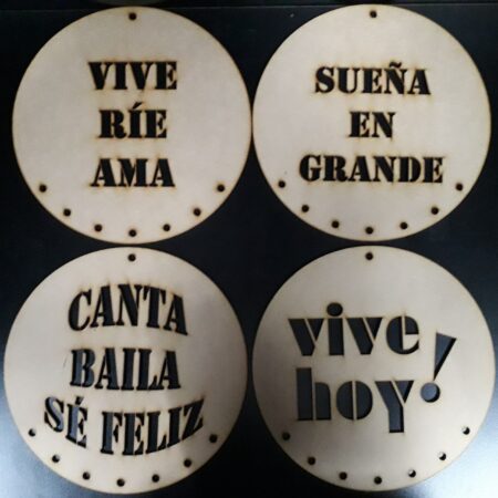 circulo con frase 50cm 3mm