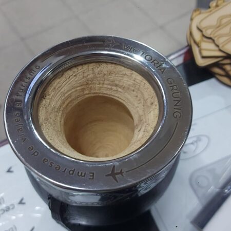 Mate imperial con virola grabada