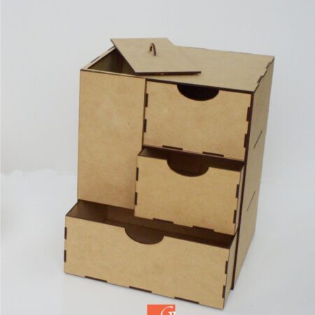 Cajonera triple dos cajones medianos y uno grande